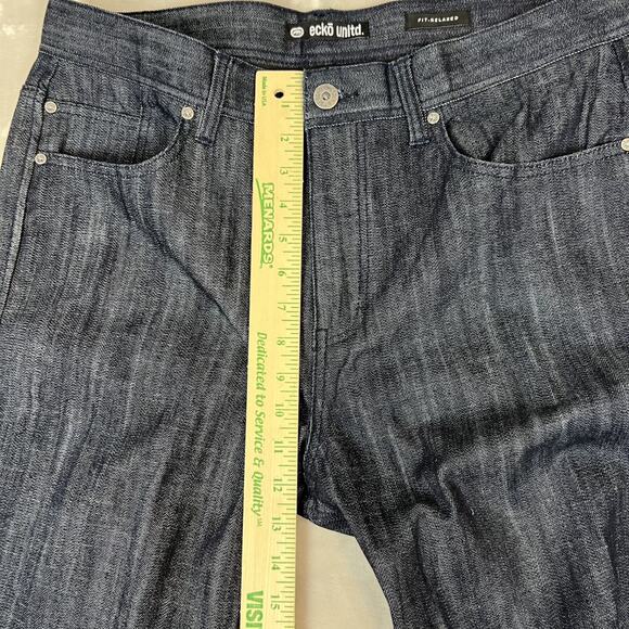 Ecko Unltd Jeans Mens 34x34 Blue Denim Relaxed Fit Loose Y2K Grunge Skater - Picture 5 of 11